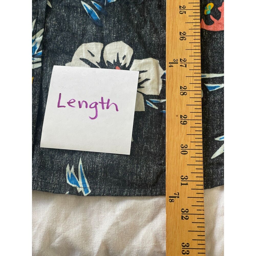 Urban Pipeline Shirt Mens XXL Black Floral Hawaiian Cotton Aloha Beach Casual - Picture 7 of 8